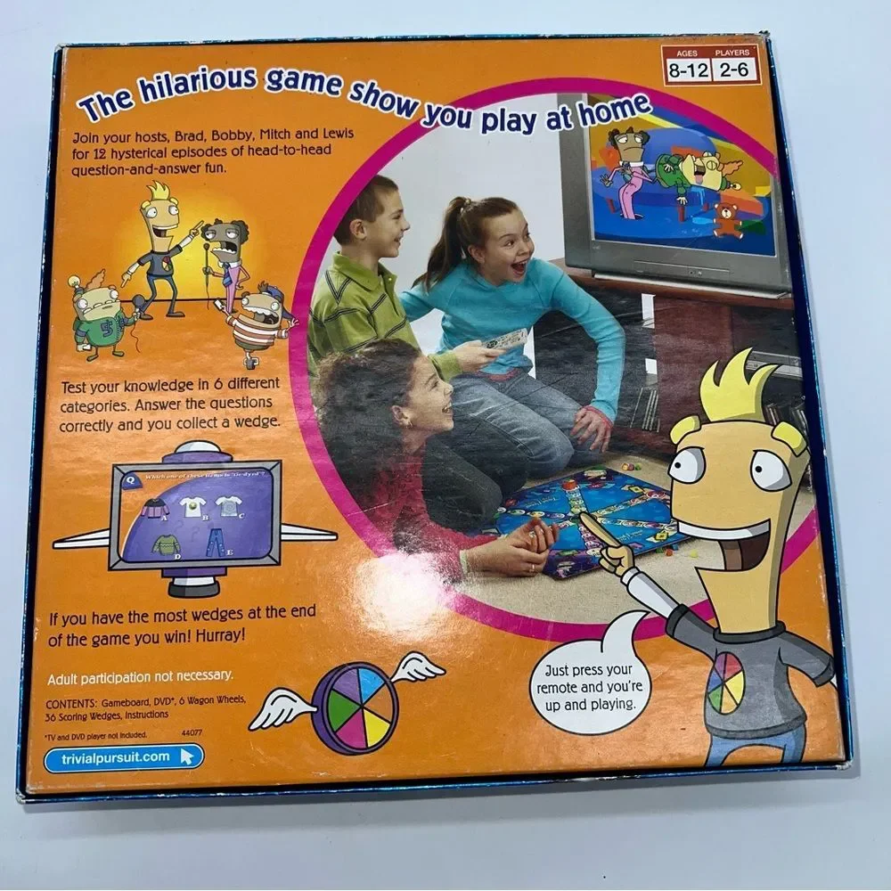 Hasbro TRIVIAL PURSUIT DVD FOR KIDS Season 1  2-6 Players Ages 8-12 Open Box New